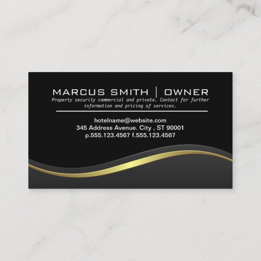 Beveiligingscamera | Toezicht Visitekaartje (Achterkant)