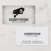 Beveiligingscamera (variatie) visitekaartje (Voorkant / Achterkant)