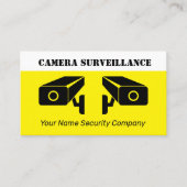 Beveiligingscamera videobewakingsbedrijf visitekaartje (Voorkant)