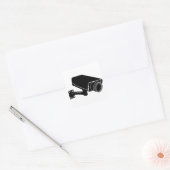 Beveiligingscamera Vierkante Sticker (Envelop)