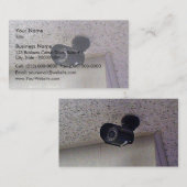 Beveiligingscamera Visitekaartje (Voorkant / Achterkant)