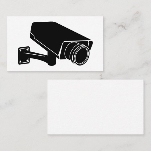 Beveiligingscamera Visitekaartje (Voorkant / Achterkant)