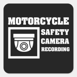 Beveiligingscamera Waarschuwingssticker Vierkant Vierkante Sticker