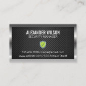 Beveiligingscamerapictogram | metalen randgaas visitekaartje (Achterkant)