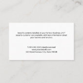 Beveiligingscamerapictogram | Moderne technologie Visitekaartje (Achterkant)