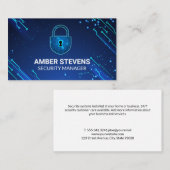 Beveiligingscamerapictogram | Moderne technologie Visitekaartje (Voorkant / Achterkant)