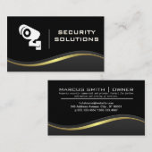 Beveiligingscamerapictogram Visitekaartje (Voorkant / Achterkant)