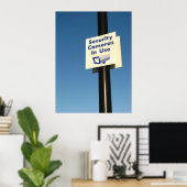 Beveiligingscamera's in gebruik poster (Thuiskantoor)