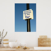 Beveiligingscamera's in gebruik poster (Keuken)