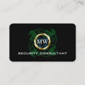 Beveiligingsconsultant, slangenhoofden, Gold Ring Visitekaartje (Voorkant)