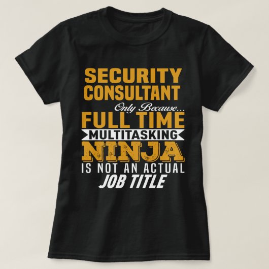 Beveiligingsconsultant T-shirt (Design voorkant)