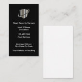 Beveiligingsdienst Metallic Shield Visitekaartjes (Voorkant / Achterkant)