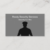 Beveiligingsdiensten voor hire glanzende Visitekaa Visitekaartje (Voorkant)