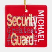 Beveiligingsgarde Extraordinaire CUSTOM Keramisch Ornament (Voorkant)