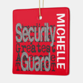 Beveiligingsgarde Extraordinaire CUSTOM Keramisch Ornament (Links)