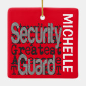 Beveiligingsgarde Extraordinaire CUSTOM Keramisch Ornament (Achterkant)