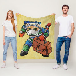 Beveiligingskast voor meldingen blijven fleece deken