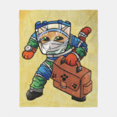 Beveiligingskast voor meldingen blijven fleece deken (Voorkant)