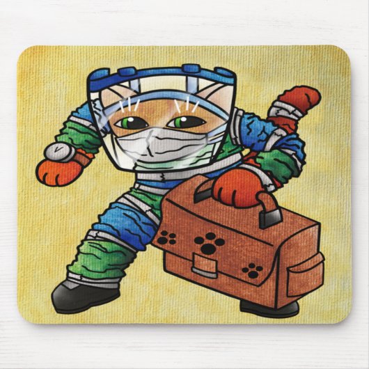 Beveiligingskast voor meldingen blijven muismat (Voorkant)