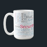 Beveiligingsoperaties/Mok informatiebeveiliging Koffiemok<br><div class="desc">Zorg ervoor dat uw favoriete SOC-analist genoeg koffie heeft om wakker te blijven tijdens die pesky-incidenten, terwijl iedereen weet wat hij doet en dagelijks omgaat.</div>