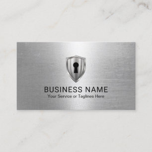 Beveiligingsopslagservice voor Logo met toetsenbor Visitekaartje