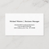 Beveiligingspad vergrendelingsscherm | Technische  Visitekaartje (Achterkant)