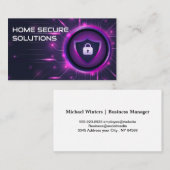 Beveiligingspad vergrendelingsscherm | Technische  Visitekaartje (Voorkant / Achterkant)