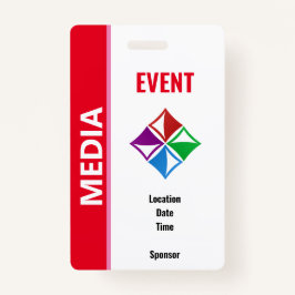 beveiligingspas voor speciale evenementen badge