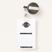 Beveiligingspatroon Badge (Achterkant met intrekbare)