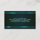 Beveiligingsschild | Achtergrond van de technische Visitekaartje (Achterkant)