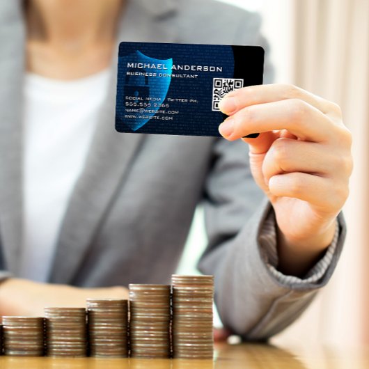 Beveiligingsschildgrafiek | QR-code Visitekaartje