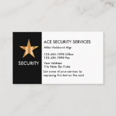 Beveiligingsservice Eenvoudige Visitekaartjes (Voorkant)