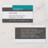 Beveiligingsservice Visitekaartje (Voorkant / Achterkant)