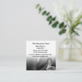 Beveiligingsservices Modern vingerafdrukVisitekaar Vierkante Visitekaartje (Staand voorkant)