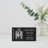 Beveiligingsservices - Skeleton Key ring Visitekaartje (Staand voorkant)