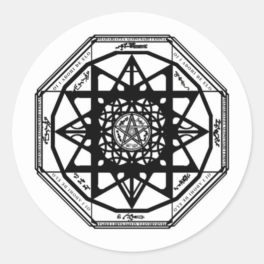 Beveiligingssignaal Ronde Sticker (Voorkant)