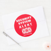 BEVEILIGINGSSITUATIE RONDE STICKER (Envelop)