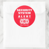 BEVEILIGINGSSITUATIE RONDE STICKER (Tas)