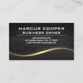 Beveiligingsslot Logo | bakstenen muur Visitekaartje (Achterkant)