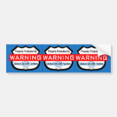 Beveiligingsstickers fake, Windows Decals- 3 per v Bumpersticker (Voorkant)