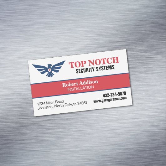 Beveiligingssystemen Magnetisch Visitekaartje (Voorbeeld)