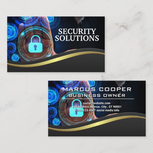 Beveiligingssystemen | Veiligheid thuis Visitekaartje (Voorkant / Achterkant)