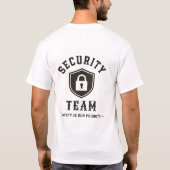 🛡️ Beveiligingsteam Professioneel Personeel 🛡️ T-shirt (Achterkant)
