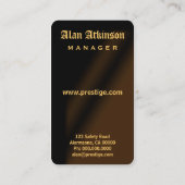 BeveiligingsVisitekaartjes Visitekaartje (Achterkant)