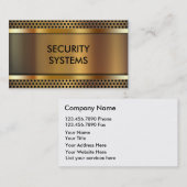 BeveiligingsVisitekaartjes Visitekaartje (Voorkant / Achterkant)