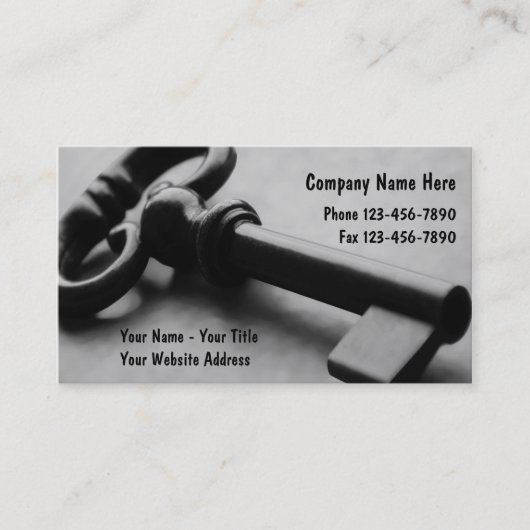 BeveiligingsVisitekaartjes Visitekaartje (Voorkant)