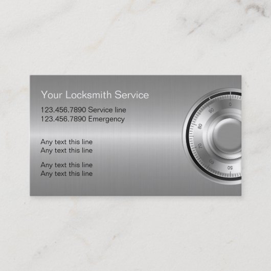 BeveiligingsVisitekaartjes Visitekaartje (Voorkant)