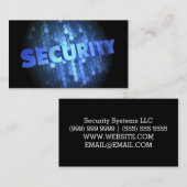 Beveiligingsvisitekaartjes Visitekaartje (Voorkant / Achterkant)