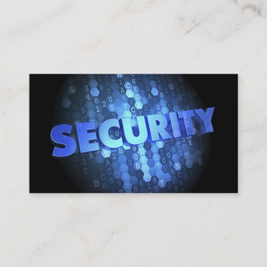 Beveiligingsvisitekaartjes Visitekaartje (Voorkant)