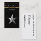 BeveiligingsVisitekaartjes Visitekaartje (Voorkant / Achterkant)